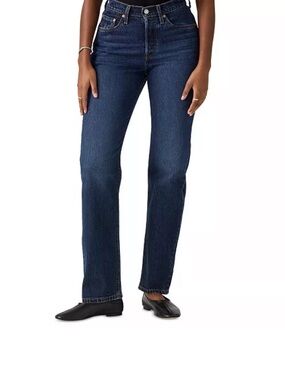 Levi's Women's Dark Indigo Straight-Leg Jeans